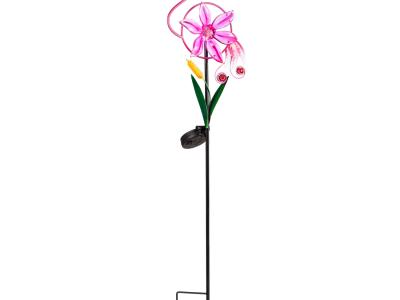 solar flamingo bobble stake
