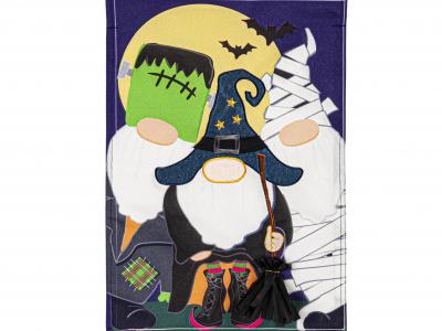 Trick or Treat Gnomes Garden Flag