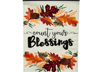 Count Your Blessings Garden Flag