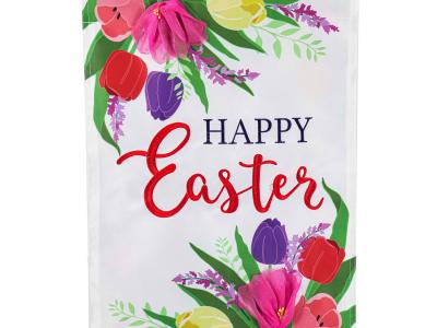 Easter Floral Garden Flag