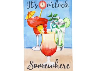 It's 5 O' Clock Garden Flag