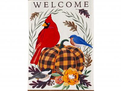 Fall Songbirds House Flag