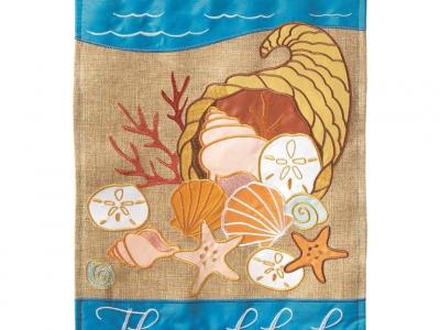 COASTAL THANKFUL   Garden Flag