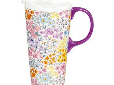 Ceramic Perfect Travel Cup, w/ box, Multic 17 oz.
